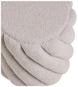 Szary puf z materiału bouclé Sana – House Nordic
