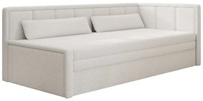 Sofa rozkładana z funkcją spania FULGEO kremowa prawa ELTAP
