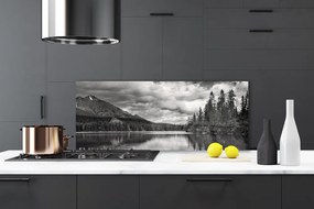 Panel Szklany Krystaliczne Jezioro pod Szczytami