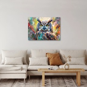Obraz - Malowanie sowy (70x50 cm)