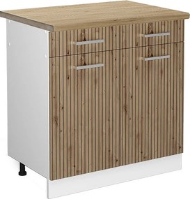 Szafka dolna do kuchni dąb rzemieślniczy 80x60x81.6 r-line