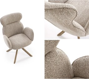 Krzesło do jadalni z obrotowym siedziskiem K585 Halmar