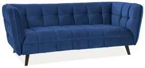 Sofa CASTELLO VELVET 3 granatowa SIGNAL
