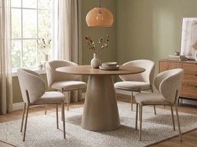 Krzesło do jadalni KIOTO, kaszmir/jasny beżowy