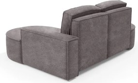 Narożnik MOLLY Prawostronny bez funkcji spania, wolnostojący tkanina ABRIAMO 07 Szary