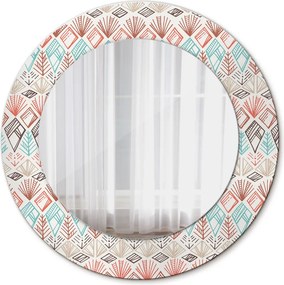 Lustro dekoracyjne okrągłe Wzór etniczny