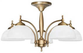 Niski mosiężny żyrandol 5-punktowy C-S5K