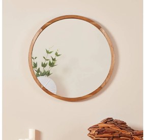 Eglo 425038 - Lustro ścienne BANI pr. 70 cm brązowe