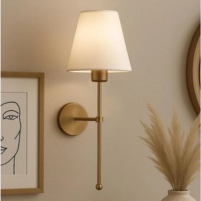 Lampa ścienna ASPARAGUS 1xE27/40W/230V złota/kremowa