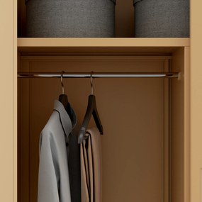 Szafa gospodarcza zamykana DAWID, 900 x 1850 x 450 mm, Fresh Style: beżowa