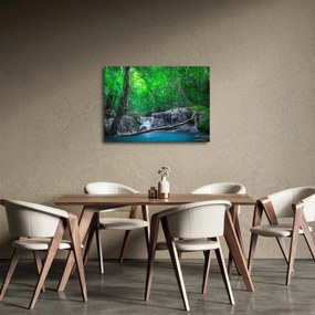 Obraz - Wodospad Erawan, Kanchanaburi, Tajlandia (70x50 cm)