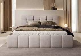 Eleganckie łóżko do sypialni Melissa 140x200 / 160x200 / 180x200 z systemem regulacji wysokości materaca