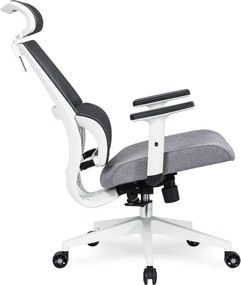 Fotel Biurowy Ergonomiczny Obrotowy NICKI Szary Nowoczesny