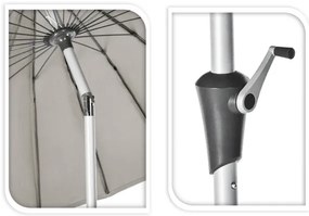 Duży parasol ogrodowy, Ø 280 cm