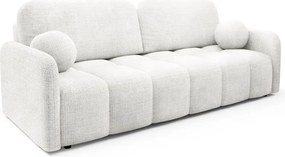 Kanapa CUBEC rozkładana funkcja spania kremowa sofa