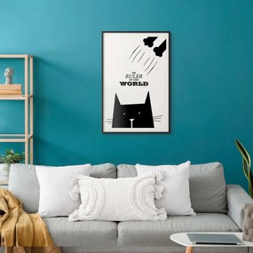 Plakat Król świata 21x30 cm z ramą czarną bez marginesu ARTGEIST B