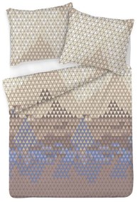 Matex Pościel satynowa Trójkąty, 140 x 200 cm, 70 x 90 cm