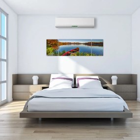 Obraz czerwonej kropki (170x50 cm)
