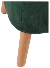 Zielony aksamitny taboret – Wenko