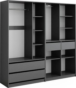 Szafa antracyt 200x50x200 elmo