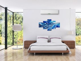 Obraz – Ryby w falach (125x70 cm)