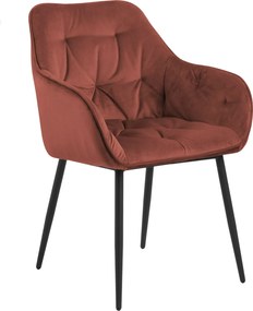 Aksamitne krzesło z pikowaniem Brooke Vic