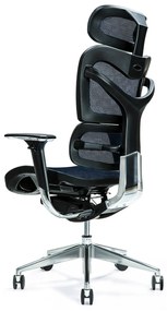 Fotel ergonomiczny biurowy wygodny Ergo 700, kolory do wyboru: czarny, granatowy, czerwony, zielony, szary. Regulowane oparcie, zagłówek i siedzisko. Najlepszy jeśli chodzi o nowoczesne fotele biurowe.