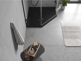 Mexen Flow brodzik pięciokątny slim 100 x 100 cm, czarny mat - 46P701010