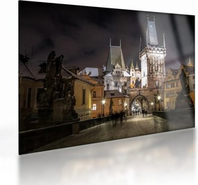 Obraz na szkle - oświetlona Brama Pyłu (70x50 cm)