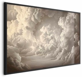 Plakat Miękka gra światła 42x29,7 cm z ramą czarną bez marginesu ARTGEIST B