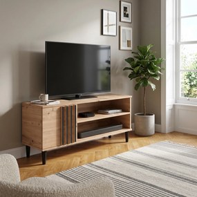 Szafka RTV stojąca ARTIANO 120 cm do Salonu pod Telewizor - Dąb artisan