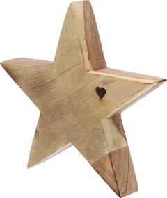 Dekoracja Wooden Star II 20x4x20 cm