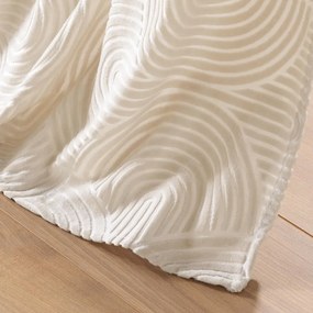 Beżowa aksamitna zasłona 135x260 cm Eva – douceur d'intérieur