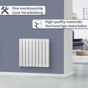 Grzejnik Aquamarin Poziomy - 819 W - 600 x 614 x 69 mm