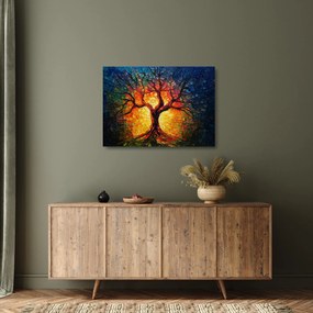 Obraz na szkle - Drzewo życia w mozaice (70x50 cm)