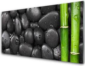 Panel Szklany Świeżość Bambusa W Spa