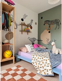 Jasnoniebieskie łóżko dwuosobowe z litego drewna sosnowego ze stelażem 180x200 cm Japan – Karup Design