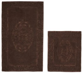 Ciemnobrązowe dywaniki łazienkowe zestaw 2 szt. 60x100 cm – Foutastic