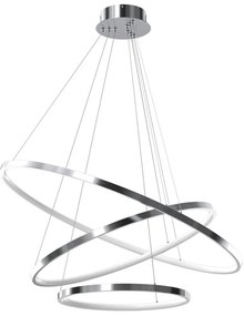 Lampa LED ROTONDA na lanku 93W 230V chrom błyszczący