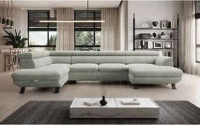 Narożnik RAVEN XL wolnostojący z funkcją spania tkanina Artico 37432 Piaskowy WERSAL