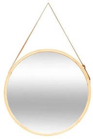 5five - Lustro ścienne LOFT Ø 50 cm bambus