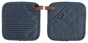 Rękawice kuchenne zestaw 2 szt. Indigo – Tiseco Home Studio