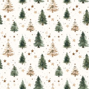 Bawełniana poszewka na poduszkę CHRISTMAS FOREST 45x45 cm, kolorowa