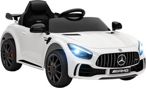 AIYAPLAY Elektryczny samochód dla dzieci, Mercedes, 3-5 km/h, Pilot, Światła i Muzyka, Biały