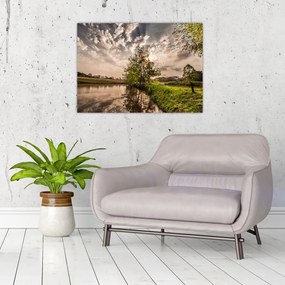 Obraz natury z promieniami (70x50 cm)