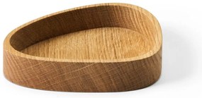 Drewniany pojemnik dekoracyjny w naturalnym kolorze 14x12,5x3 cm Curve S – LIND DNA