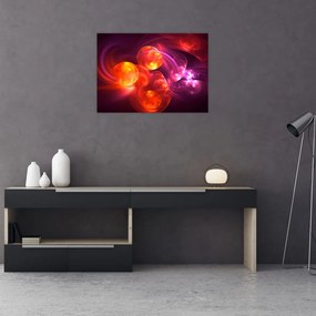 Obraz na szkle - nowoczesna abstrakcja (70x50 cm)