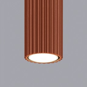 Plafon KARBON 20 ochra czerwona ryflowany SOLLUX  LIGHTING