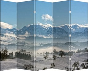 Parawan - Zaśnieżone góry (210x170 cm)