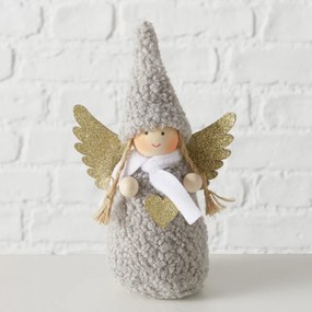 Figurka AMIA aniołek w miękkim ubranku, wys. 16 cm